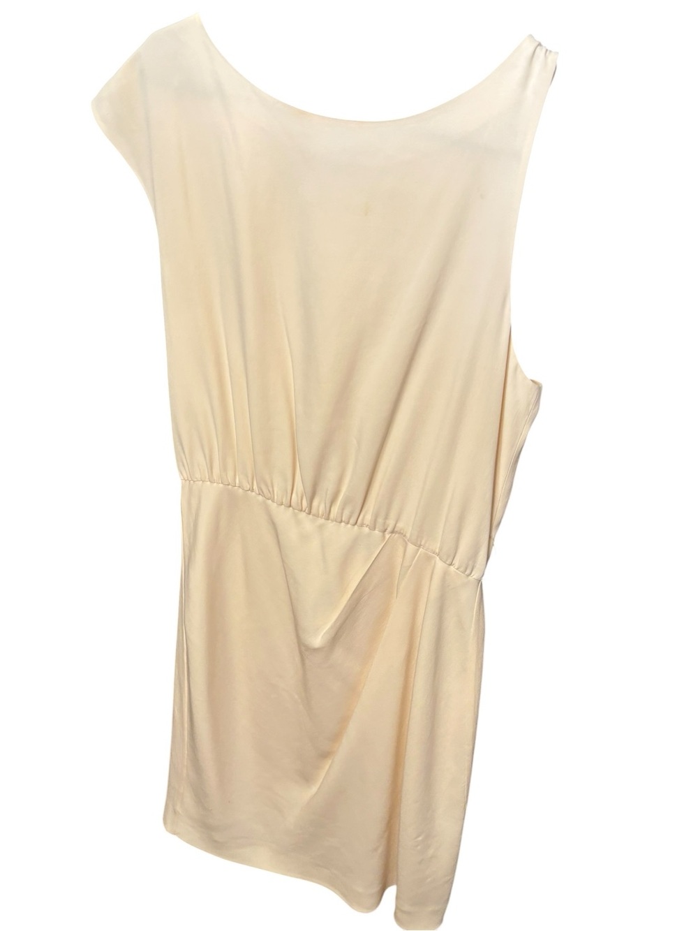 Theory Cream Scoop Neck Dress
